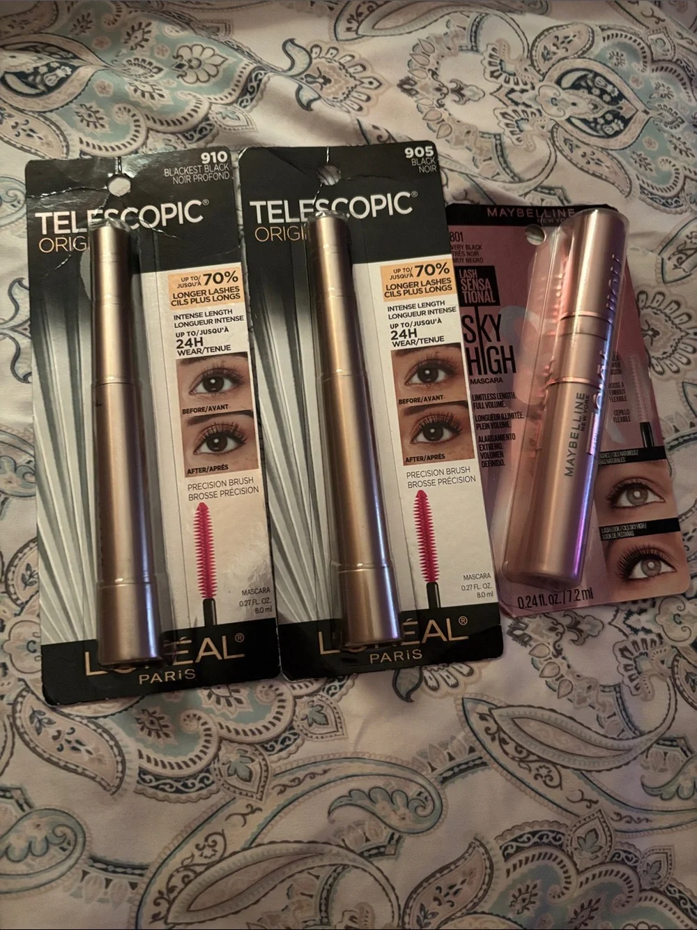 L'Oreal Telescopic Mascara Set Black— Plus Maybelline Sky High Mascara Black